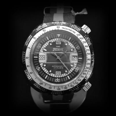 70年代 ダイバー Taunus World Time  Cal FE140-1B デッドストック