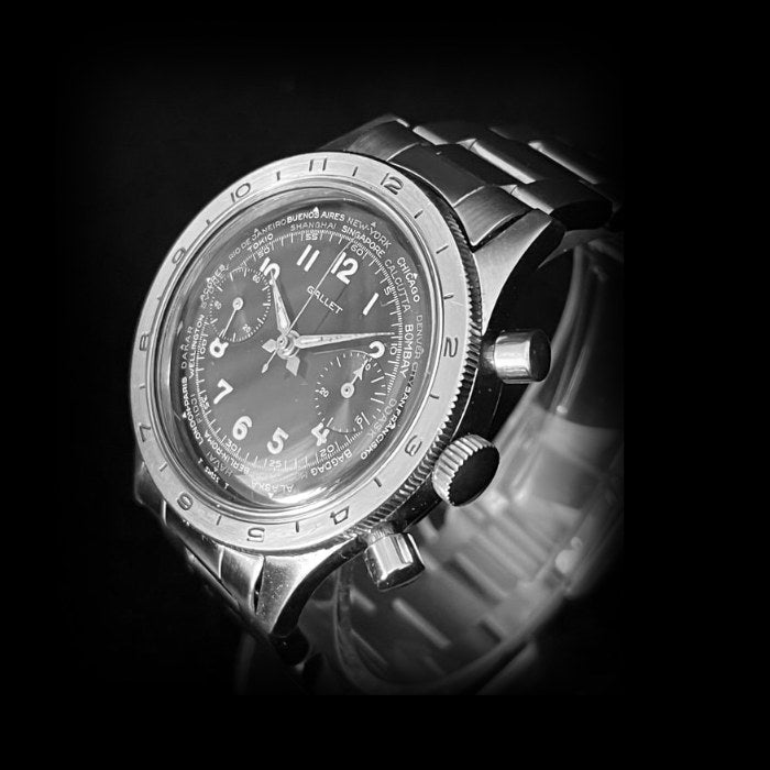 ギャレット Gallet フライング オフィサー ヴィンテージ クロノグラフ